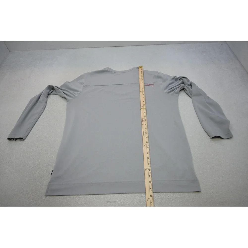 Nike Stanford Cardinal Shirt Mens XL Gray Dri-FIT Long Sleeve V-Neck Excellent
